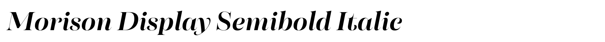 Morison Display Semibold Italic image